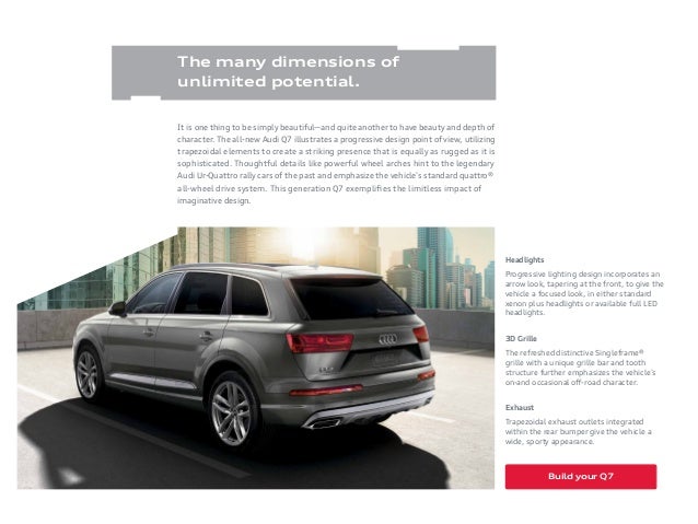 audi q7 brochure
